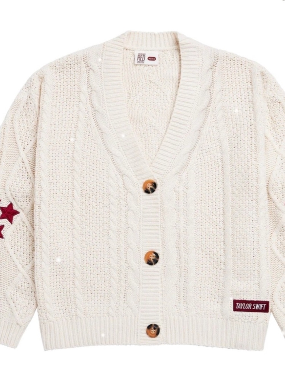 NWOT Taylor Swift Red Cardigan Taylor’s Version from 2025 Christmas Size M/L